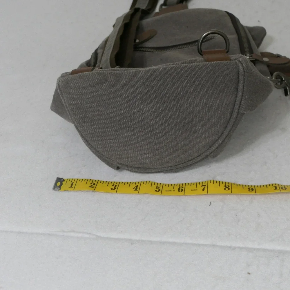 Unbranded Mens Sling Bag M Gray Gorpcore Utilitarian Crossbody Backpack